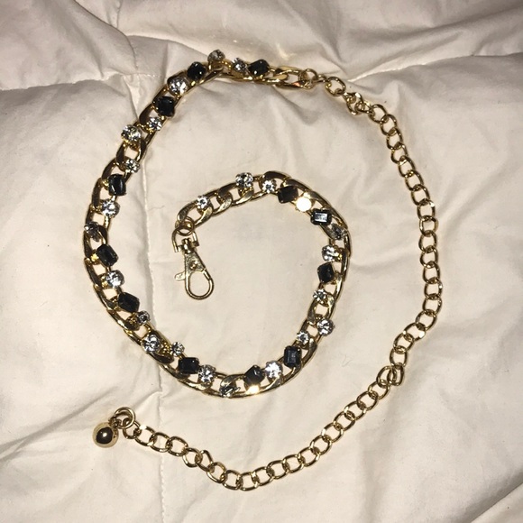 Accessories Crystal Gold Chain Belt Poshmark